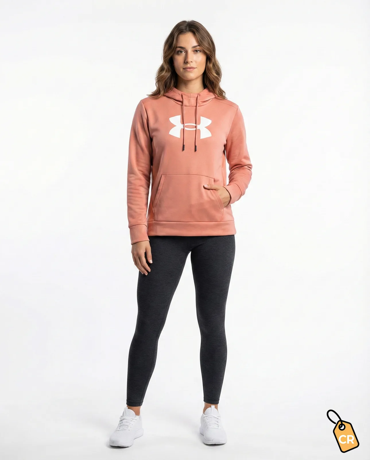UNDER ARMOUR - Hoodie Armour Fleece Salmon — imagen 1