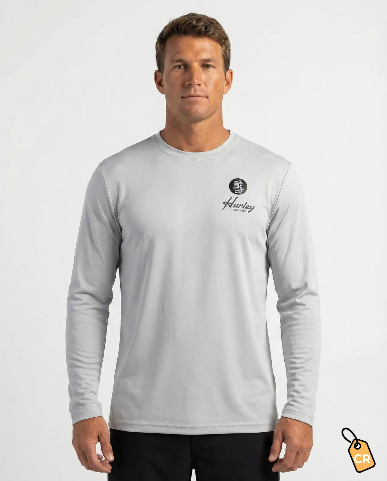 HURLEY - Playera de Manga Larga Gris — imagen 1