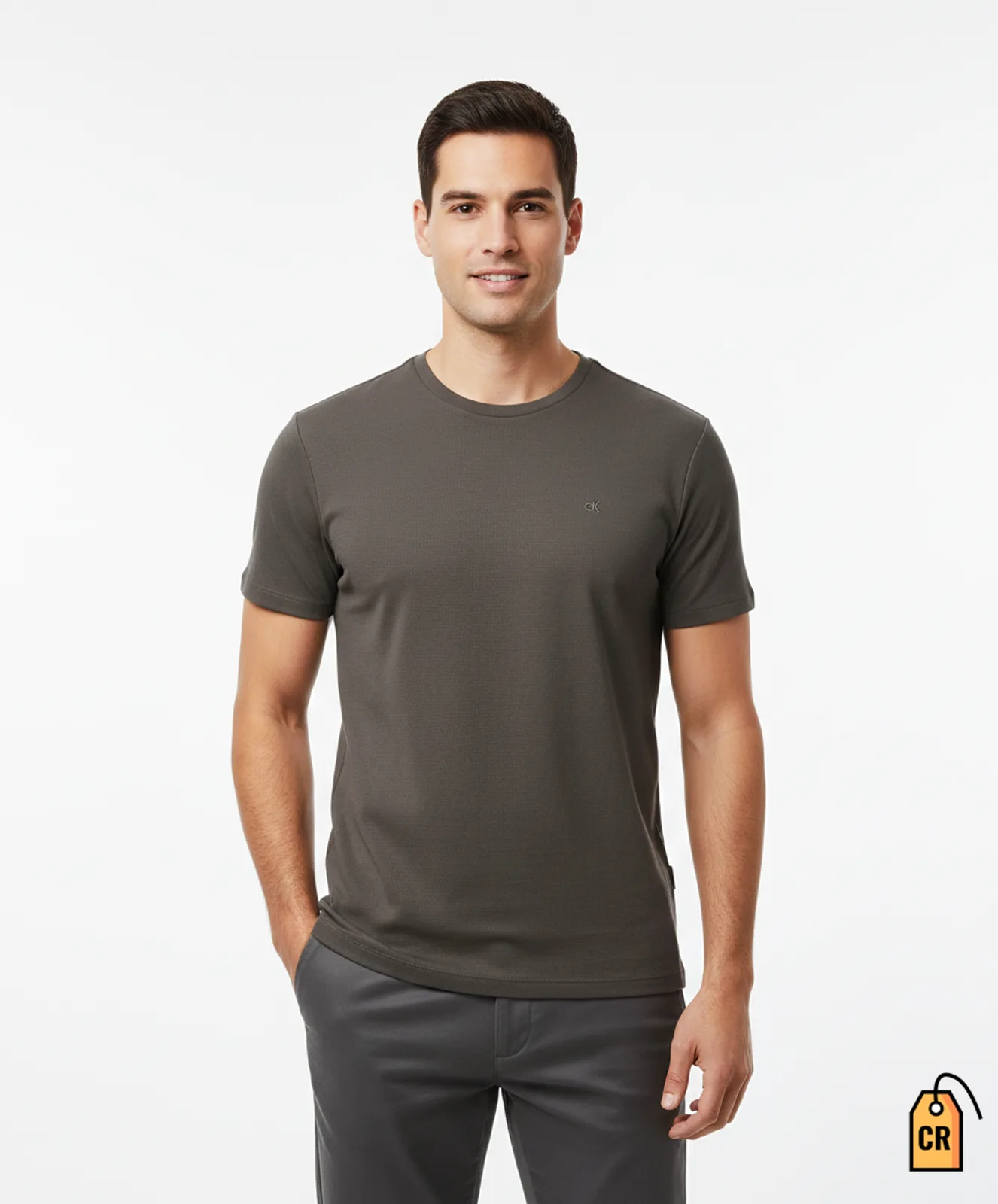 CALVIN KLEIN - Short sleeve strech T-Shirt — imagen 1