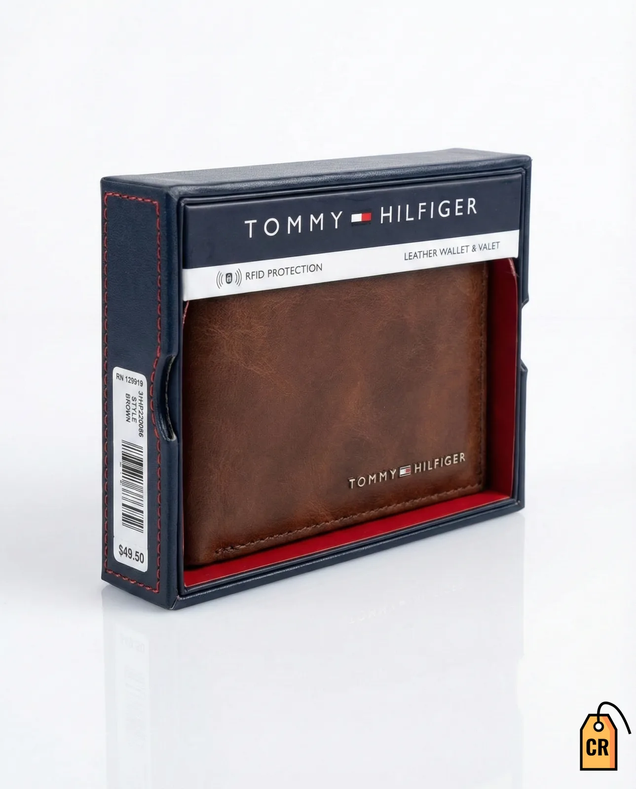 TOMMY HILFIGER - Leather Wallet Protección RFID — imagen 1